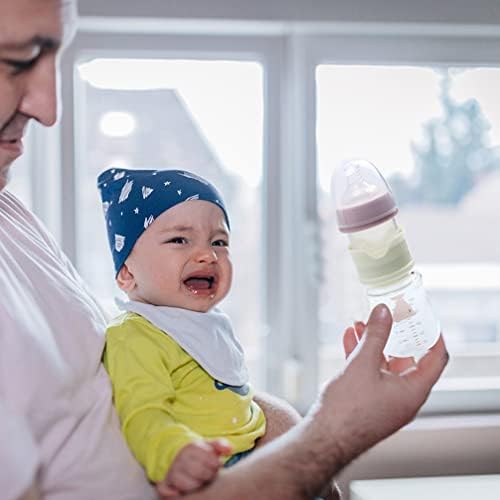 Toyvian Baby Essentials Recém-nascidos Essentials Garrafas de bebê de vidro com lento mamilo anti-cólica leite de leite em