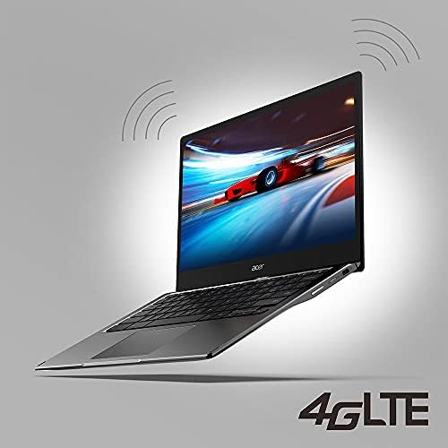 Acer Chromebook Spin 513 R841LT-S6DJ | 13.3 FHD IPS Touch Corning Gorilla Glass Display | Qualcomm Snapdragon 7C ComputE Platform | 8GB LPDDR4X | 128GB EMMC | 4G LTE | WiFi 5 | Chrome OS, Gray