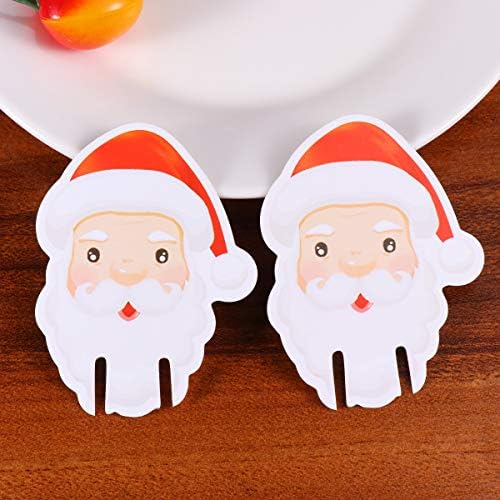 PretyZoom 100pcs adorável Papai Noel Shape Wine Glass Marker Decorativo Festa de Christmas Drinking Copo Identificador de Vinho Copos Sign Party Favors