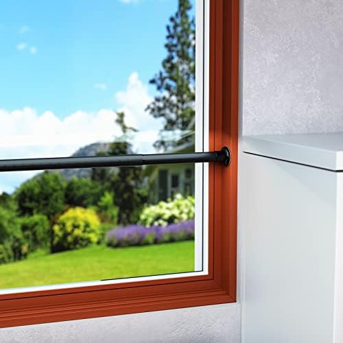 Barra de segurança de porta de vidro deslizante AGLAIPRY, barra de segurança ajustável da janela - se estende de 20 polegadas