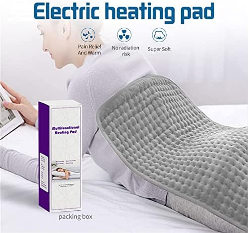 Hiddit Body Fisiotherapy Aquecimento da almofada de aquecimento Ponto de aquecimento elétrico para o alívio da dor nas costas/ombro/pescoço/joelho/perna, lavável máquina, extra grande de 16 x30, tamanho: 11,8*23.6in)