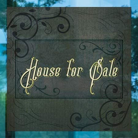 CGSignLab | Janela House for Sale -Victorian Frame ABAIXO | 12 x12