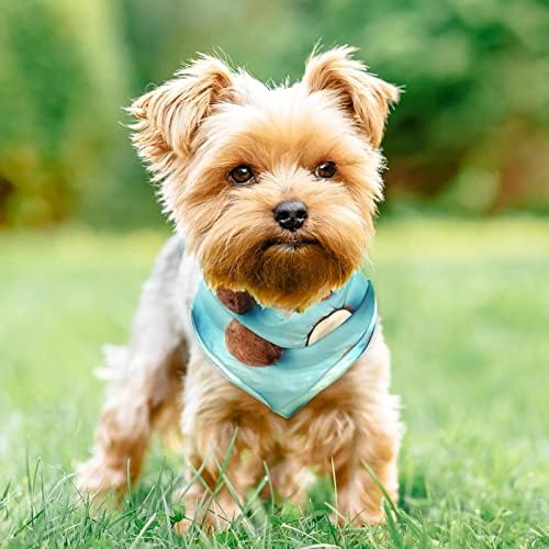 2 embalagem de cachorro pequeno bandana quadrada lenço de lenço de lenço de lenço resfriamento tecido durável impressão única