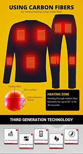 BininBox Man Aquecimento aquecido Aquecimento térmico T Térmica camisetas elétricas isoladas de calck cinza