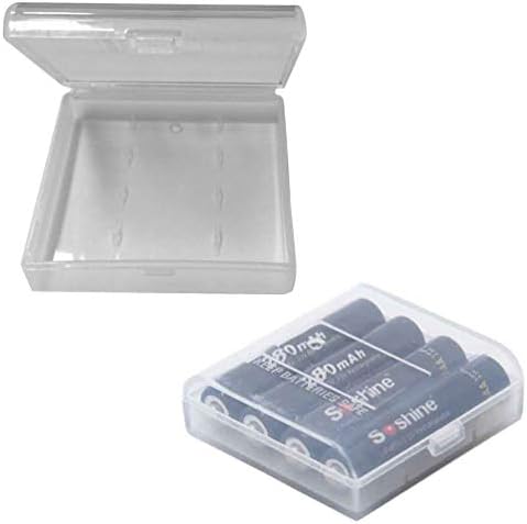 Organizador do DOITOOL Organizador Caixa 1pcs plástico 4 x caixa de armazenamento de suporte de suporte da bateria AAA caixa