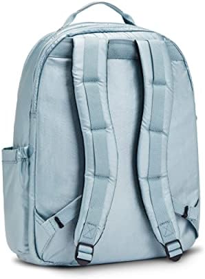 Kipling Women Seoul Extra Grande Backpack de laptop de 17 ”, durável, espaçoso com alças acolchoadas, bolsa escolar, Pearl Teal Metallic,