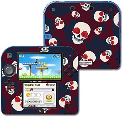 MightySkins Skin Compatível com Nintendo 2DS - Skulls N Roses | Tampa protetora, durável e exclusiva do encomendamento de vinil | Fácil de aplicar, remover e alterar estilos | Feito nos Estados Unidos