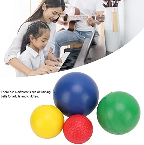 Bolas de exercícios de dedos de piano keenso 4pcs de exercício de bola de piano de piano de piano aperto fortalecendo o
