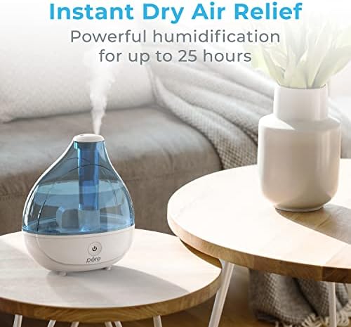 Pure Enrichment® Mistaire ™ Ultrassonic Cool Mist umidificador - umidificador de ar tranquilo para quarto, viveiro, escritório