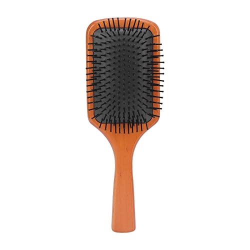 Prancagem de cabelo de retalhos para mulheres homens, escova de cabelo pente de cabelo pincel de madeira massagem de bem