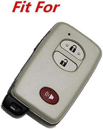 WFMJ Black 3 Buttons Smart Remote Case Case Cadeia para Toyota 4Runner Avalon Camry Corolla Highlander Land Cruiser Venza Prius