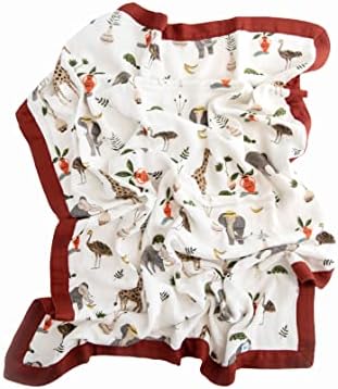 Little Unicorn Ditsy Sunflower Deluxe Muslin Quilt | Muslin rayon de Bamboo | Cobertor super macio | Bebês e crianças pequenas | 30 x 40 | Máquina lavável