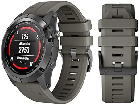 Kossma 26 22mm Silicone Watch Band para Garmin Fenix ​​6x 6Pro Relógio Redução Rápula de Strap de pulseira Easy Fit