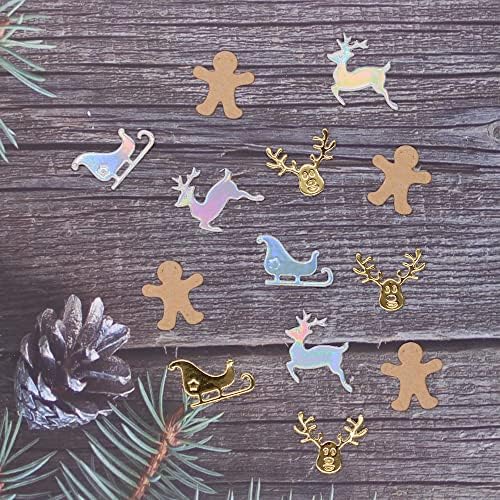 Kscraft Christmas Shaker Bits Metal Cutting Dies estênceis para recortes de recortes DIY com gravação decorativa