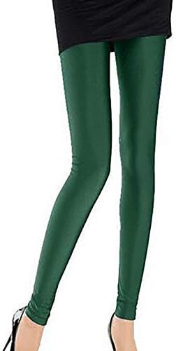 Miashui resumos extras longos em declínio Candy Cropped color color elástico Leggings Leggings calças femininas Leggings