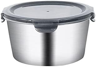 Corahe Rodada 316 Recipiente de armazenamento de alimentos em aço inoxidável com tampas de alimentos de metal de tampas