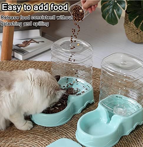 Alimentador de gatos de cachorro automático e dispensador de água para gatos de cachorro de cachorro de cachorro gatinho gatinho