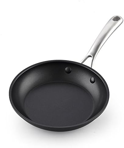 Cozinheiros padrão de 8 polegadas/20 cm hard e preto anodizado fry refogue omelete, 8 polegadas, 2569