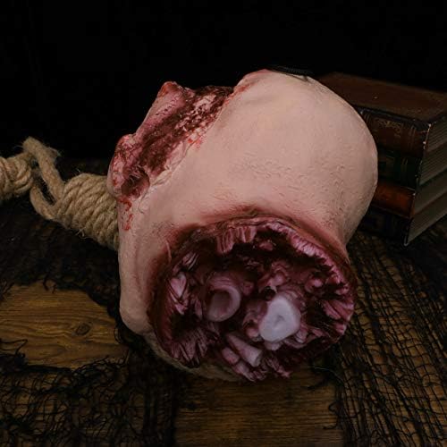 Nolitoy decapitada Decorações de fantasias Hallowwen Assombrado Cabeça Bloody Supplies Ornament Coupes Off Halloween Latex