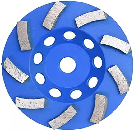 Cklics Grinding Disc 2pcs M14 Thread segmentos helicoidais Rodas de copo de moagem de diamante, 115 mm de 125 mm de concreto
