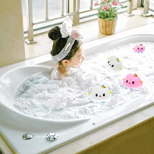 Wewinytq Flutuating Cloud Bath Toy projetado para crianças pequenas, [materiais de segurança] Bathtub de spray de água
