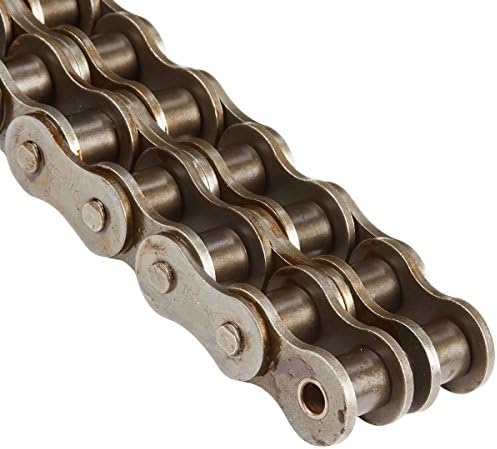 Tsubaki 80-2CB ANSI Roller Chain, Double Frend, Cottered, aço carbono, polegada, 80 ANSI No., 1 Pitch, 5/8 Diâmetro do rolo, 5/8 Largura