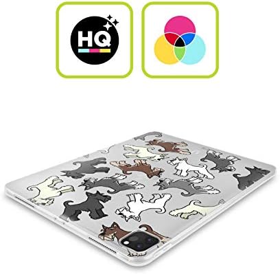 Caixa de cabeça projeta padrões de raça de cães de schnauzer em miniatura 2 estojo de gel macio compatível com a Apple iPad 10.2