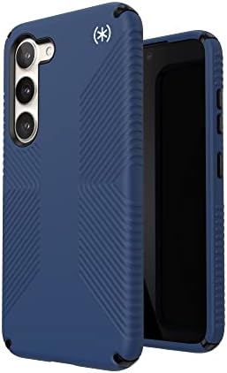Speck Products Presidio 2 Grip Case se encaixa no Samsung Galaxy S23, azul costeiro/preto/branco