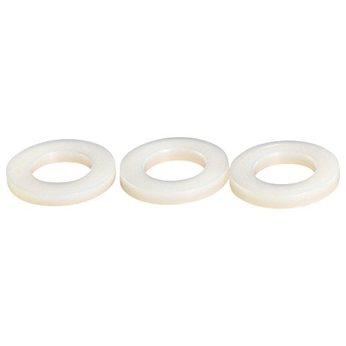 Base de parafuso de 5 mm de nylon branco de 5 mm Formam uma arruela de plástico DIN NATURAL 125 M5 - 50