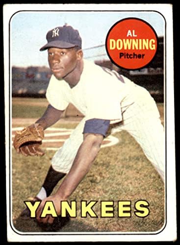 1969 Topps 292 Al Downing New York Yankees VG Yankees