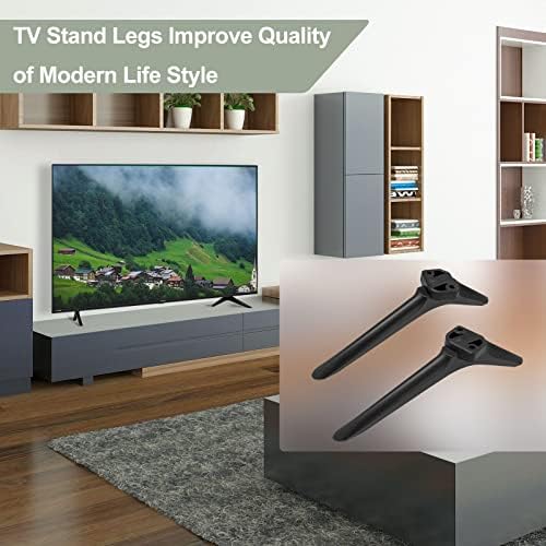 Dinghosen Base Stand para Onn 50 ”65” Roku Smart TV, Stand pernas ajustadas para 100021261 100021258, PA6-GF30- parafusos incluídos
