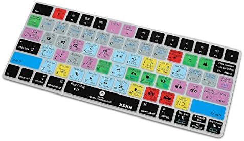 Xskn Magic Keyboard Premiere Pro Atalhos de teclado, XSKN Durable PR Toche de silicone PR Silicone para o teclado magia da maçã MLA22LL/A