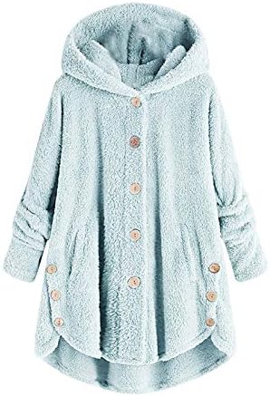 Casacos de inverno ndvyxx para mulheres casuais jaqueta de lã quente sherpa macio e arborizada com casaco grosso fora com