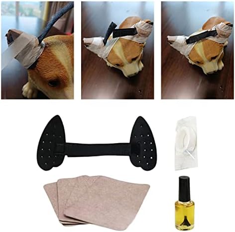 Ｋｌｋｃｍｓ 1 Conjunto de orelhas de cães Ferramentas de suporte de suporte, fita adesiva Ears, Cuidado com orelha ereta