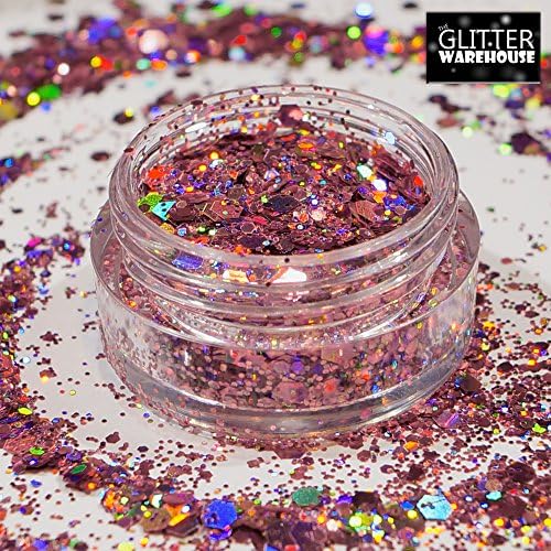 Glitterwarehouse rosa rosa glitter solto solve solvente resistente a sereia cosmética Glitter