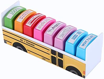 Carimbos de professores - Encorajamento motivacional e colorido de tinta auto -embalagem para a sala de aula e configuração