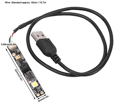 Módulo de câmera USB, módulo de câmera HD Interface USB HBV-1825 FF para Winxp/Win7/Win8/Win10/OS X/Linux/Android, ângulo de campo de 60 graus, para equipamentos industriais, máquinas POS, módulo de câmera USB