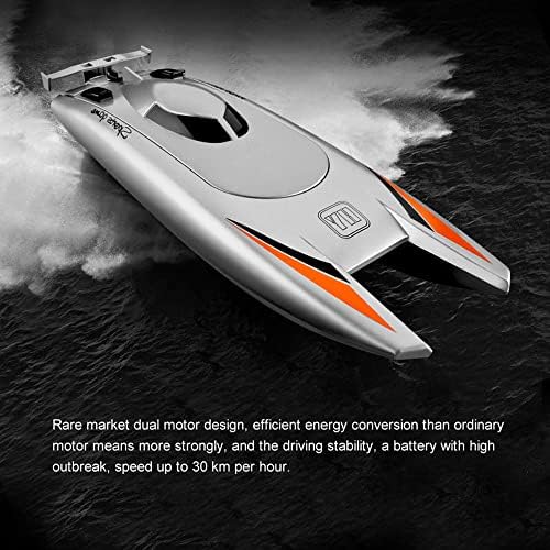 Barco rc de alta velocidade de zottel para adultos, brinquedos modelo de barco de corrida rápida de 2,4 GHz com bateria recarregável