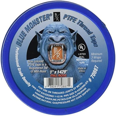 Millrose Blue Mill-Rose 70887 MONSTER PTFE TIPE FITA FITA SEALANTE, 1 polegada x 1429 polegadas