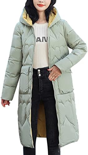 Jaquetas de inverno para mulheres casuais casaco sólido com capuz de bolso desgaste com zíper de manga longa com jaqueta longa