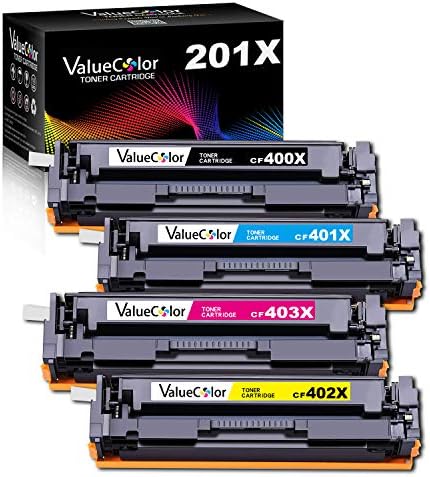 Substituição do cartucho de toner compatível com valuecolor para HP 201x 201a CF400X CF401X CF402X CF403X CF400A Usado no Color Pro