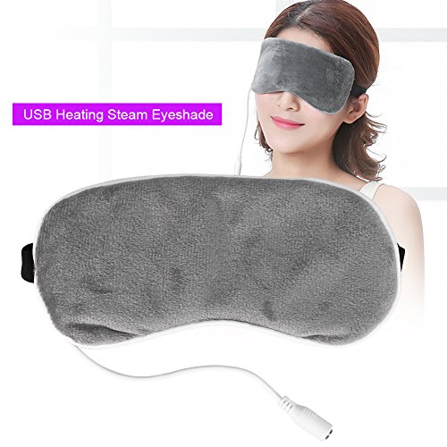 Máscara para o olho do sono - aquecimento USB Aquecimento a vapor Sombro de lavanda Massager para olhos Dormir Viagem Máscara
