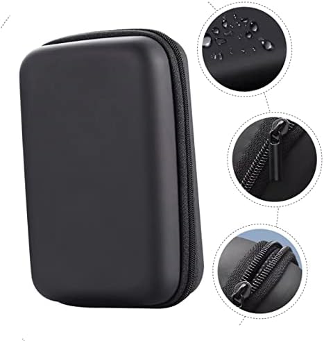 Saco de armazenamento Saco de transmissão de viagens Bolsa organizadora pequena caixa de organizador de pequeno suporte para viagem de fone de ouvido com fone de ouvido multifuncional Bolsa de armazenamento de fones de ouvido Cabos organizadores do organizador de recipientes cabos