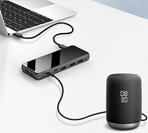 LhllHl USB C Mini laptop Docking Station Station Triple Screen Laptop Monitor USB 3.0 USB Tipo C Doca de hub USB C Adaptador