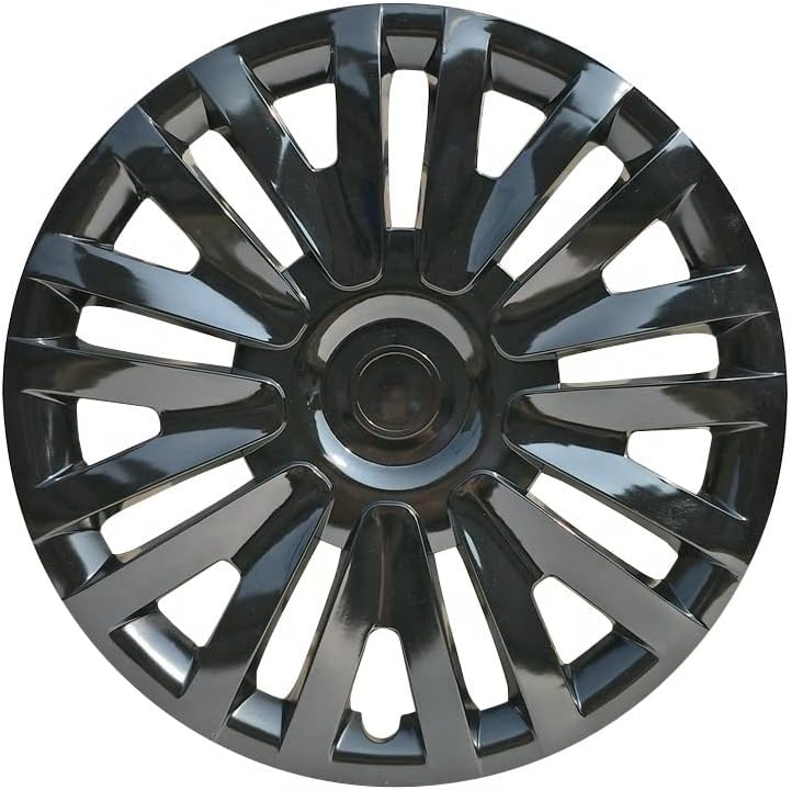 Conjunto de copri de tampa de 4 rodas de 15 polegadas preto cuba preta encaixa o ford
