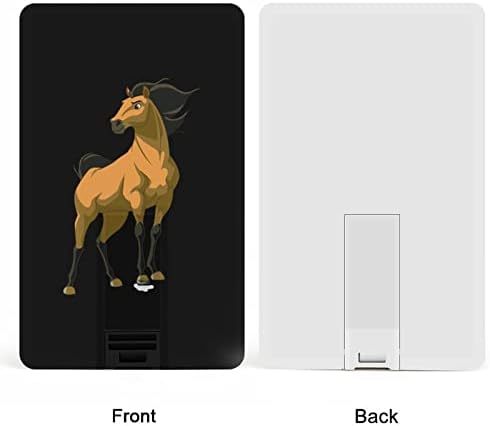 Cartão de crédito de cavalo amarelo Usb Flash Drives