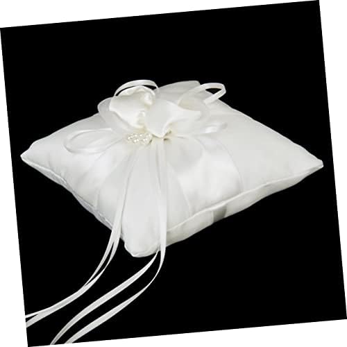 Veemon Pearl Flor Folhas Anel de casamento Portador de travesseiro Costo portador para anel de casamento Almofadas portadoras