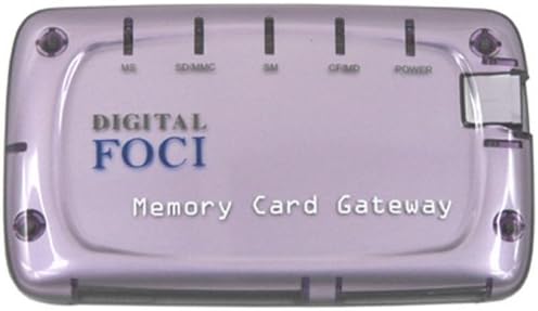 Gateway de cartão de memória focos digitais - USB 2.0 Leitor de cartões de memória com vários formatos