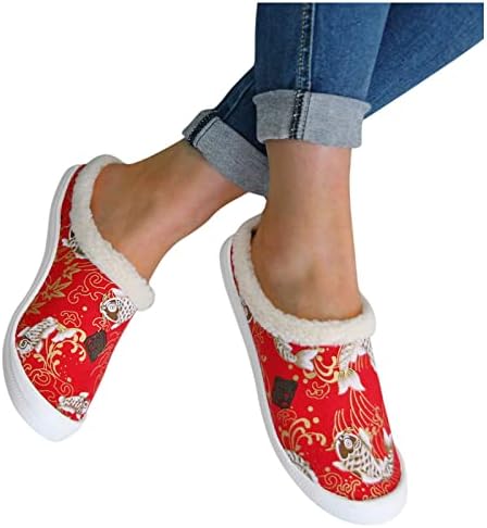 Sapatos de caminhada para sapatos femininos Sapatos casuais mocassins femininos femininos chinelos macios mantêm vulcanize sapatos de veludo de outono para sapatos casuais femininos de tela