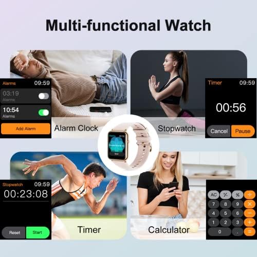 Relógio inteligente para os telefones Android compatíveis com iOS, relógios para homens ip68 rastreador de atividades à prova